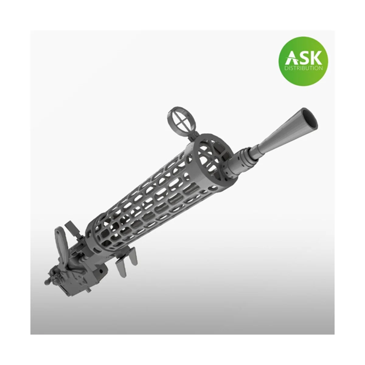 Spandau 08/15 WWI machine gun, 2 pc., 1/32 - Art Scale Kit 200-A32042 Spandau 08/15 WWI machine gun, 2 pc., 1/32 - Art Scale Kit 200-A32042