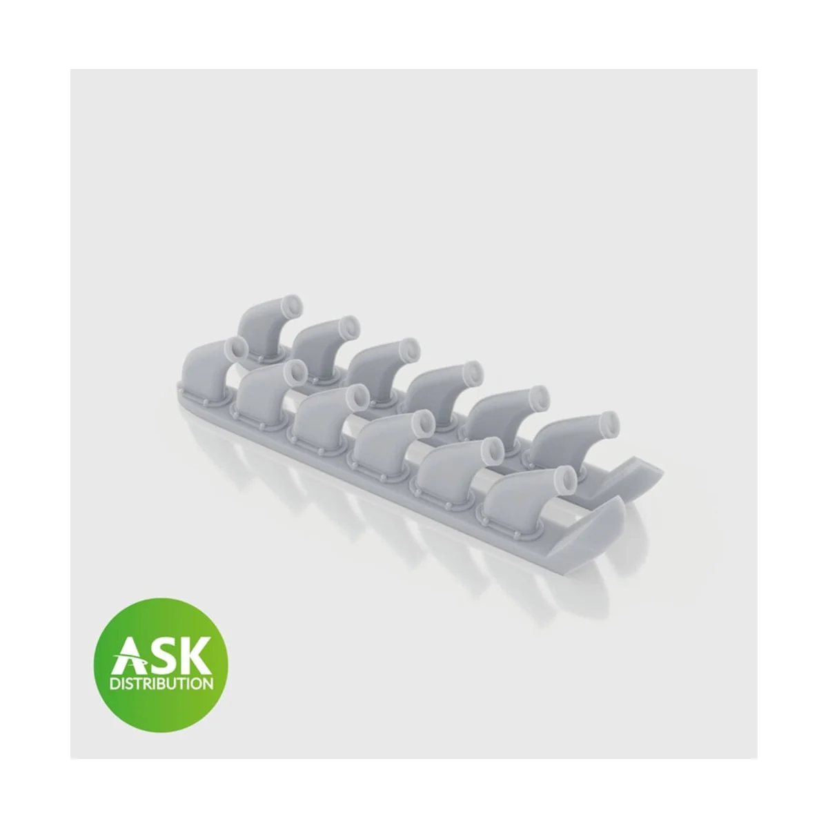 P-51D Mustang - exhausts, 1 pair for Eduard, 1/48 - Art Scale Kit 2... P-51D Mustang - exhausts, 1 pair for Eduard, 1/48 - Art Scale Kit 2...