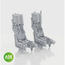 SJU-17 ejection seats with seat belts, 2 pcs F-14D - 3D print for T...