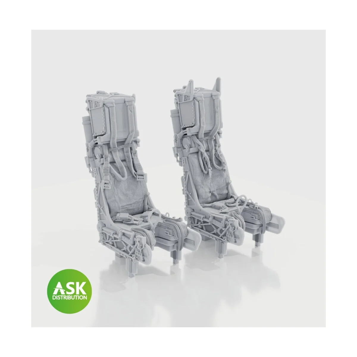 SJU-17 ejection seats with seat belts, 2 pcs F-14D - 3D print for T... SJU-17 ejection seats with seat belts, 2 pcs F-14D - 3D print for T...