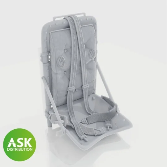 P-51D Mustang - seat incl. seat belts for Eduard, 1/48 - Art Scale ...