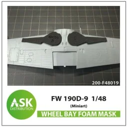 Fw 190D flexibel FOAM wheel bay mask for Miniart, 1/48 - Art Scale ...