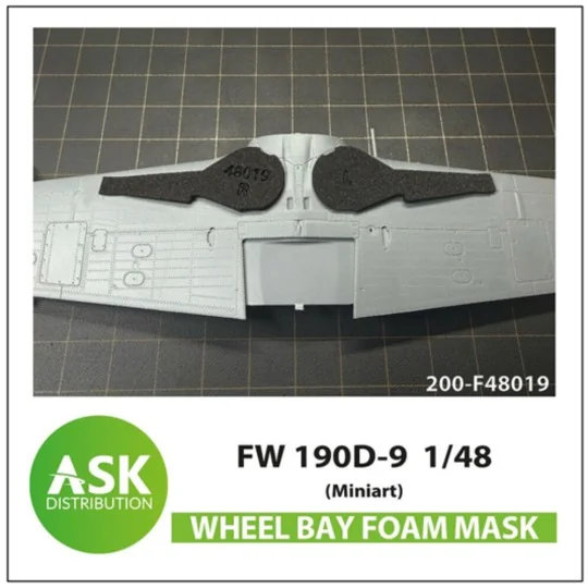 Fw 190D flexibel FOAM wheel bay mask for Miniart, 1/48 - Art Scale ...