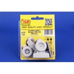 A-20B/C/DB-7 Boston Mk.III Wheels for HK Models, 1/48 - CMK 129-4518 2