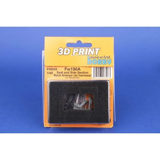 Fw190A Seat and Side Section Back Armour (w/ harness) for Tamiya, 1... Fw190A Seat and Side Section Back Armour (w/ harness) for Tamiya, 1...