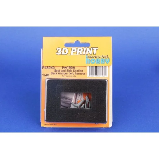 Fw190A Seat and Side Section Back Armour (w/o harness) for Tamiya, ... Fw190A Seat and Side Section Back Armour (w/o harness) for Tamiya, ...