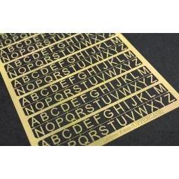 PE Letters: 6 mm (UPPERCASE) - Matho Models 80010