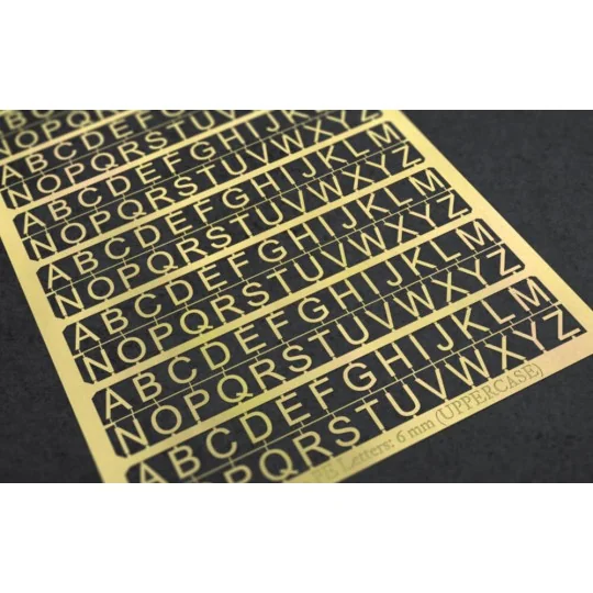 PE Letters: 6 mm (UPPERCASE) - Matho Models 80010 PE Letters: 6 mm (UPPERCASE) - Matho Models 80010