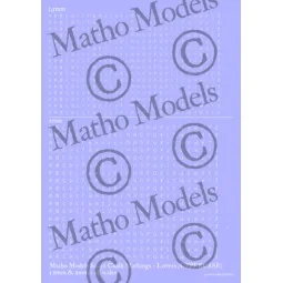Chalk Markings - Letters (UPPERCASE) - 1.5mm & 2mm - Matho Models 8... 2