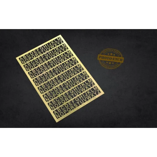 PE Letters: 6 mm (UPPERCASE) - Matho Models 80010 PE Letters: 6 mm (UPPERCASE) - Matho Models 80010