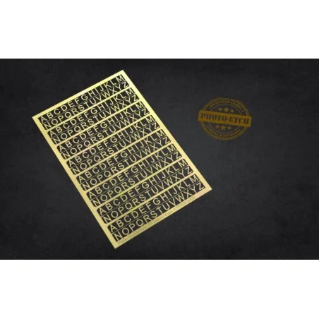 PE Letters: 6 mm (UPPERCASE) - Matho Models 80010