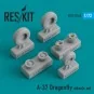A-37 Dragonfly wheels set, 1/72 - ResKit Models RS72-0168 A-37 Dragonfly wheels set, 1/72 - ResKit Models RS72-0168