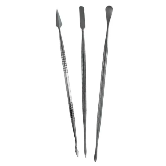 Set of 3 stainless steel carvers - Vallejo T02002 Set of 3 stainless steel carvers - Vallejo T02002