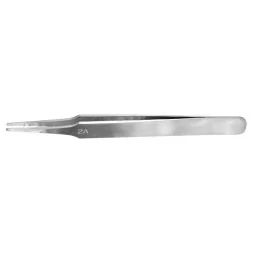 Flat Rounded Stainless Steel Tweezers (120 mm) - Vallejo T12007