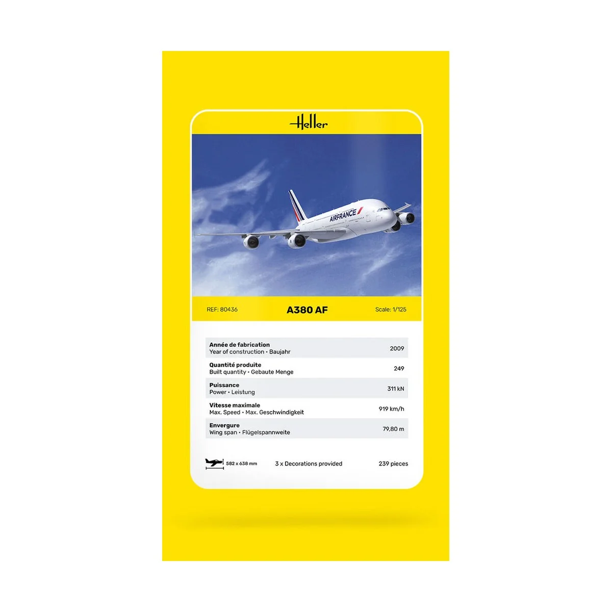 A 380 AF, 1/125 - Heller 80436 A 380 AF, 1/125 - Heller 80436