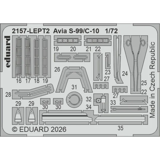 AVIA S-99/C-10, 1/72 - Eduard Plastic Kits 2157 AVIA S-99/C-10, 1/72 - Eduard Plastic Kits 2157