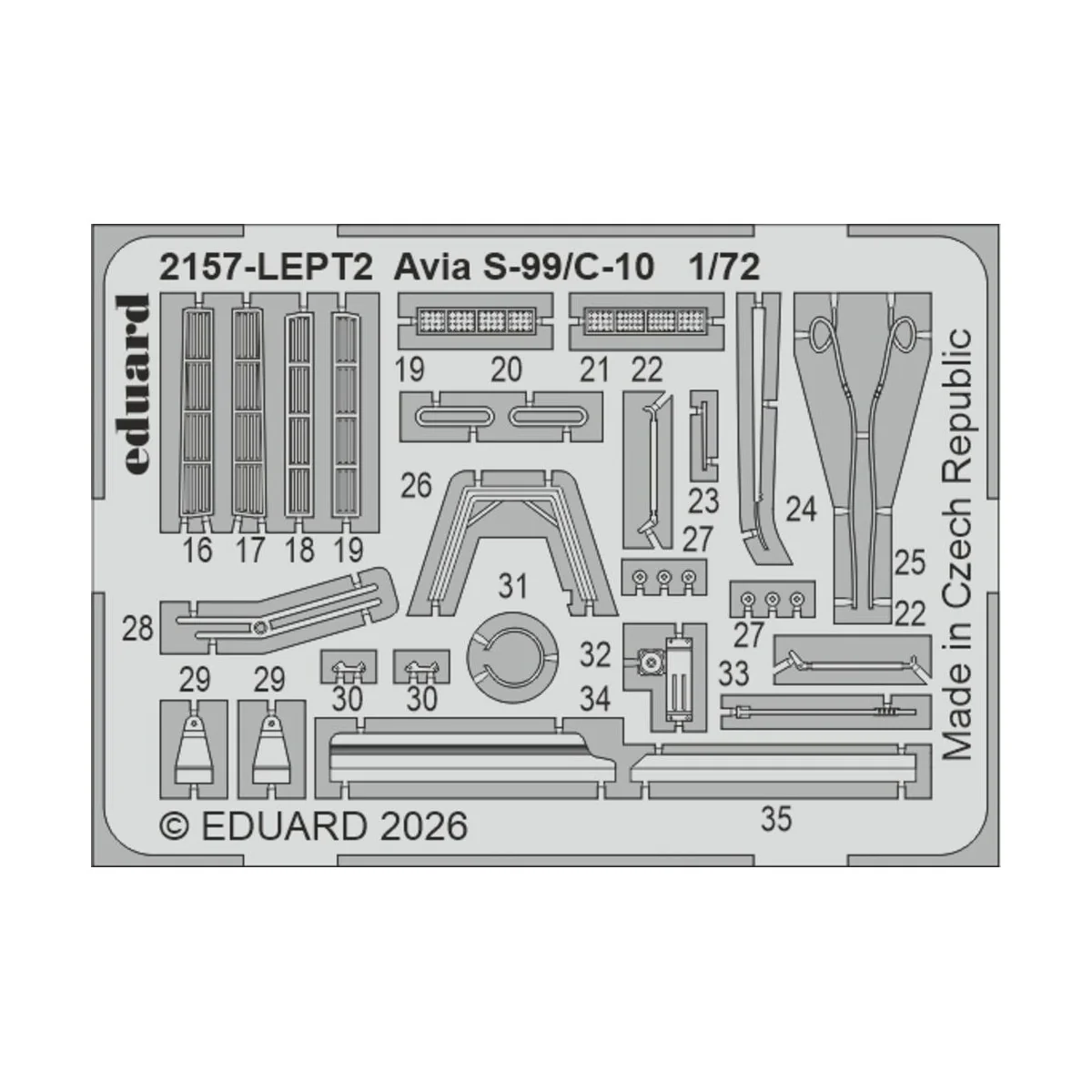 AVIA S-99/C-10, 1/72 - Eduard Plastic Kits 2157 AVIA S-99/C-10, 1/72 - Eduard Plastic Kits 2157