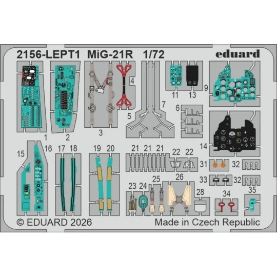 ERKA / MiG-21R V CESKOSLOVENSKU, 1/72 - Eduard Plastic Kits 2156 ERKA / MiG-21R V CESKOSLOVENSKU, 1/72 - Eduard Plastic Kits 2156
