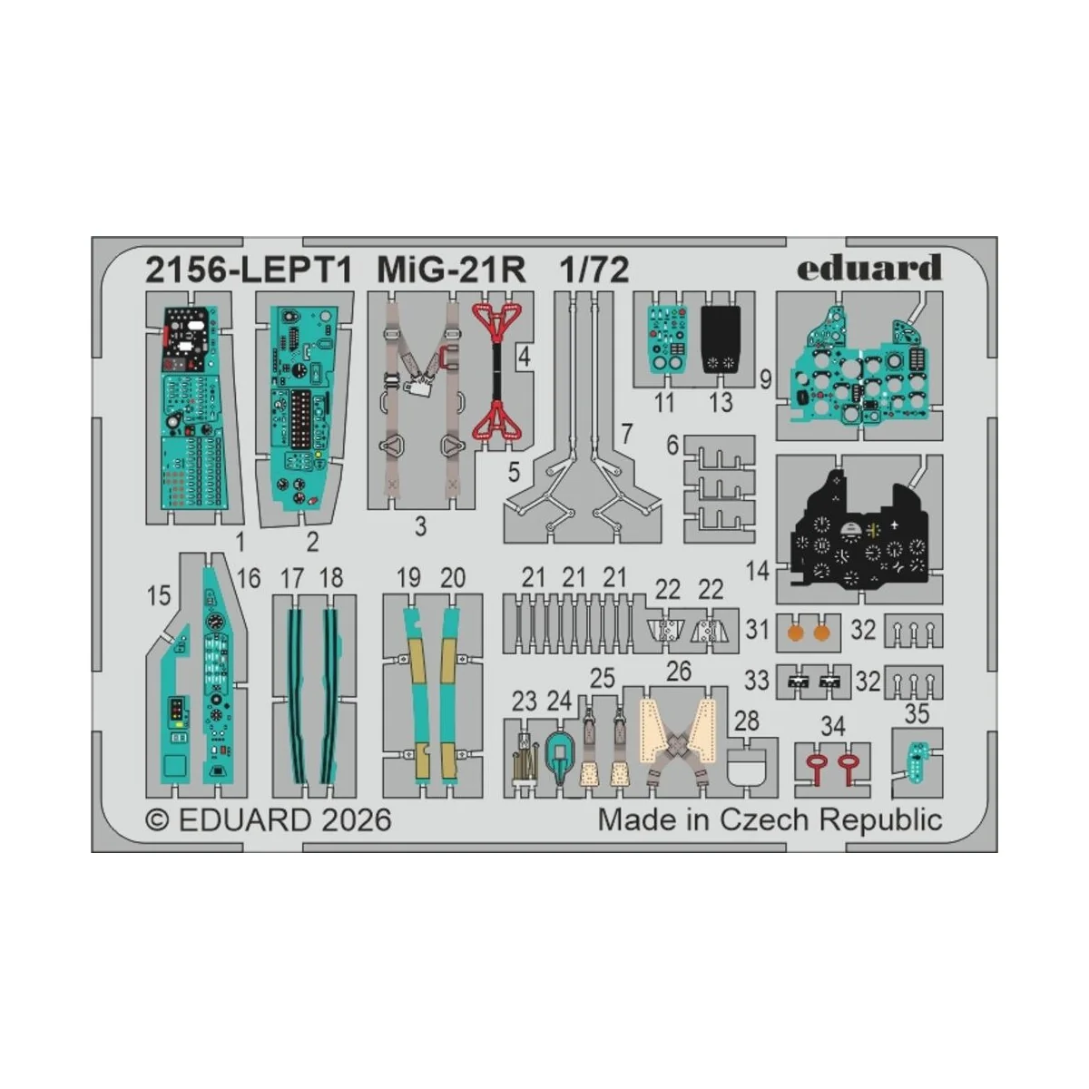 ERKA / MiG-21R V CESKOSLOVENSKU, 1/72 - Eduard Plastic Kits 2156 ERKA / MiG-21R V CESKOSLOVENSKU, 1/72 - Eduard Plastic Kits 2156