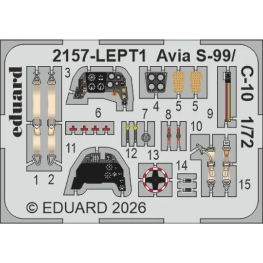 AVIA S-99/C-10, 1/72 - Eduard Plastic Kits 2157 AVIA S-99/C-10, 1/72 - Eduard Plastic Kits 2157