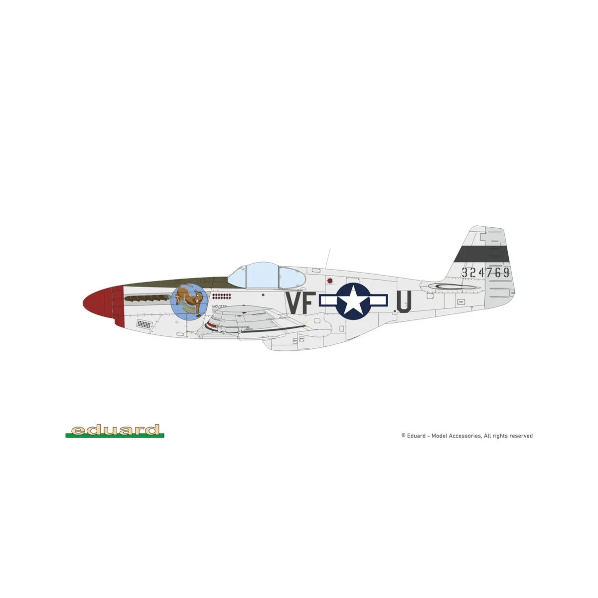 P-51B MALCOLM HOOD, 1/48 - Eduard Plastic Kits 84214 P-51B MALCOLM HOOD, 1/48 - Eduard Plastic Kits 84214