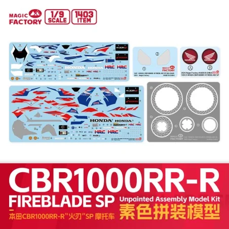 Honda CBR1000RR-R Fireblade SP (Not-pre-colored, decals allow to ma...