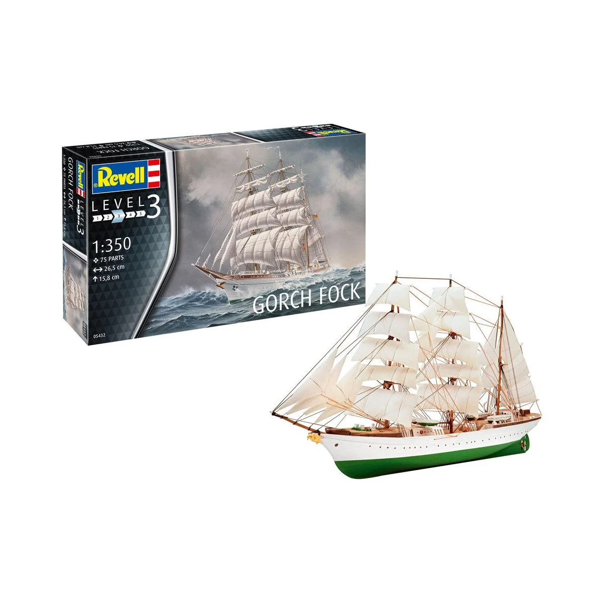 Gorch Fock, 1/350 - Revell 5432 Gorch Fock, 1/350 - Revell 5432