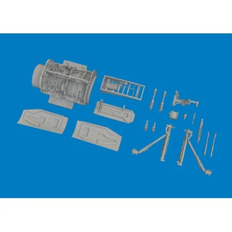 F-16C wheel bays & legs standard PRINT for Tamiya, 1/48 - Eduard Ac...