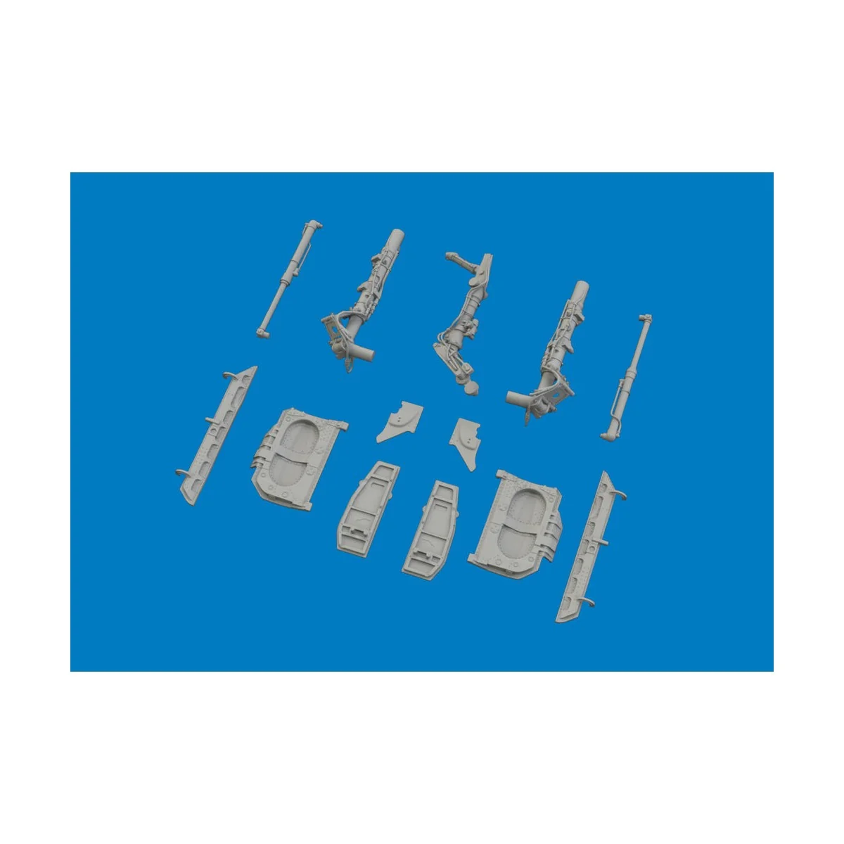 MiG-21F undercarriage legs PRINT for Eduard, 1/48 - Eduard Accessor...