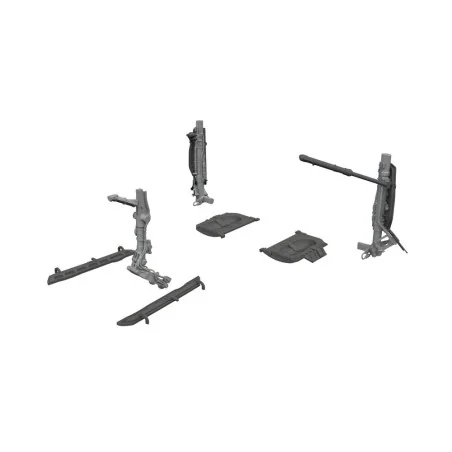 MiG-21F undercarriage legs PRINT for Eduard, 1/48 - Eduard Accessor...
