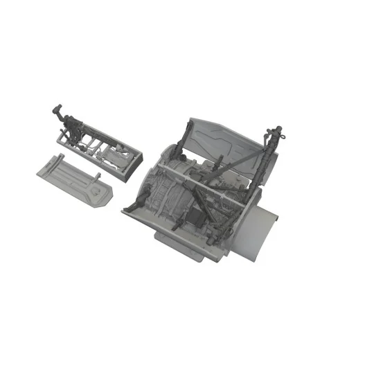 F-16C wheel bays & legs standard PRINT for Tamiya, 1/48 - Eduard Ac...