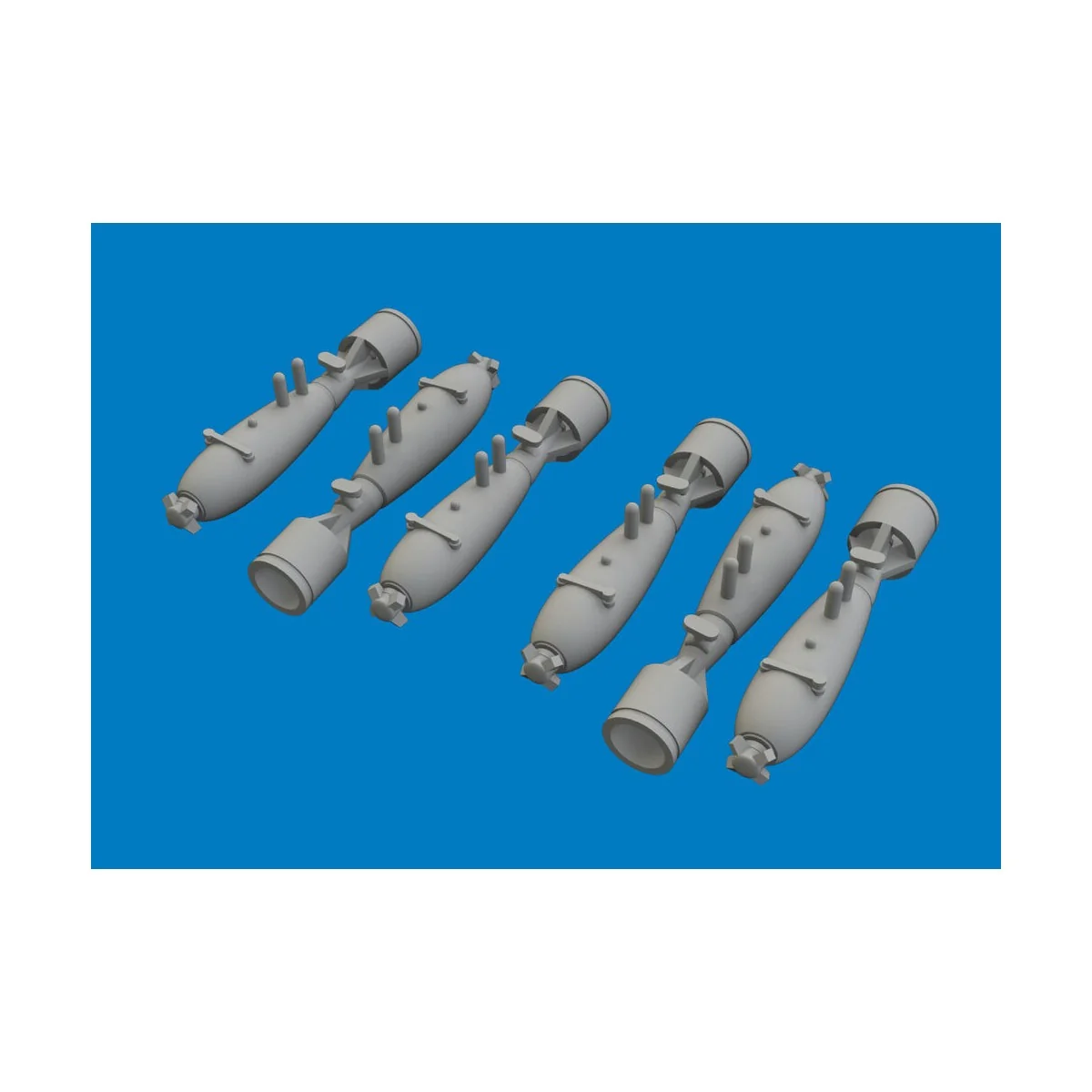 P-40 40lb frag bombs PRINT for Eduard, 1/48 - Eduard Accessories 64... P-40 40lb frag bombs PRINT for Eduard, 1/48 - Eduard Accessories 64...