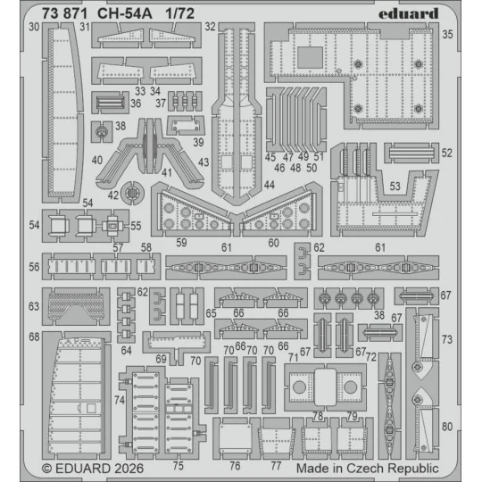 CH-54A for ICM, 1/72 - Eduard Accessories 73871 CH-54A for ICM, 1/72 - Eduard Accessories 73871