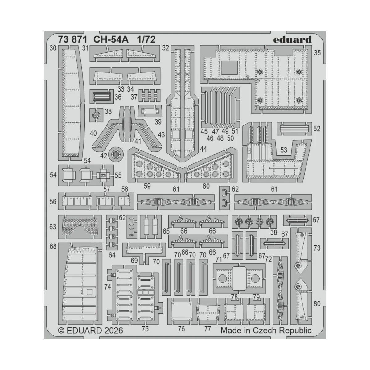 CH-54A for ICM, 1/72 - Eduard Accessories 73871 CH-54A for ICM, 1/72 - Eduard Accessories 73871