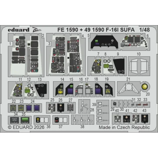 F-16I SUFA (Kinetic Gold edition kit) for Kinetic, 1/48 - Eduard Ac... F-16I SUFA (Kinetic Gold edition kit) for Kinetic, 1/48 - Eduard Ac...
