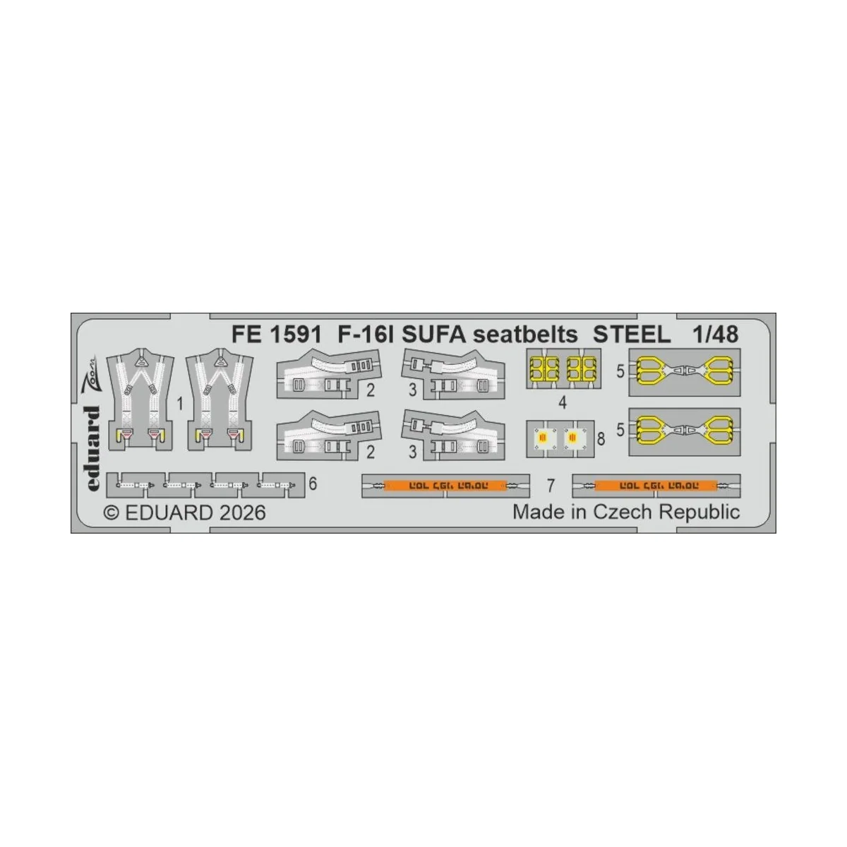 F-16I SUFA seatbelts STEEL (Kinetic Gold edition kit) for Kinetic, ... F-16I SUFA seatbelts STEEL (Kinetic Gold edition kit) for Kinetic, ...