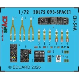 CH-54A SPACE for ICM, 1/72 - Eduard Accessories 3DL72093