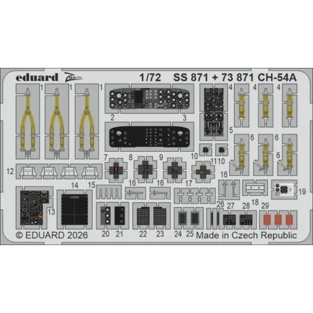 CH-54A for ICM, 1/72 - Eduard Accessories SS871