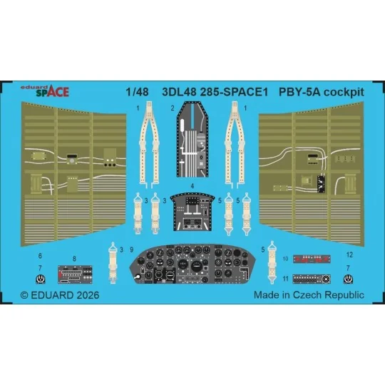PBY-5A cockpit SPACE for Eduard / Revell, 1/48 - Eduard Accessories... PBY-5A cockpit SPACE for Eduard / Revell, 1/48 - Eduard Accessories...