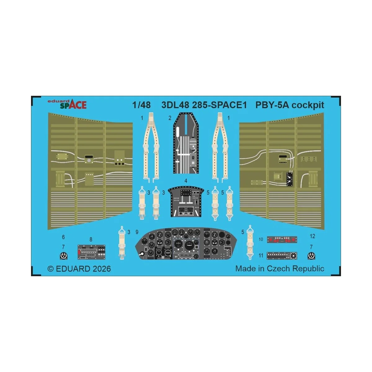 PBY-5A cockpit SPACE for Eduard / Revell, 1/48 - Eduard Accessories... PBY-5A cockpit SPACE for Eduard / Revell, 1/48 - Eduard Accessories...