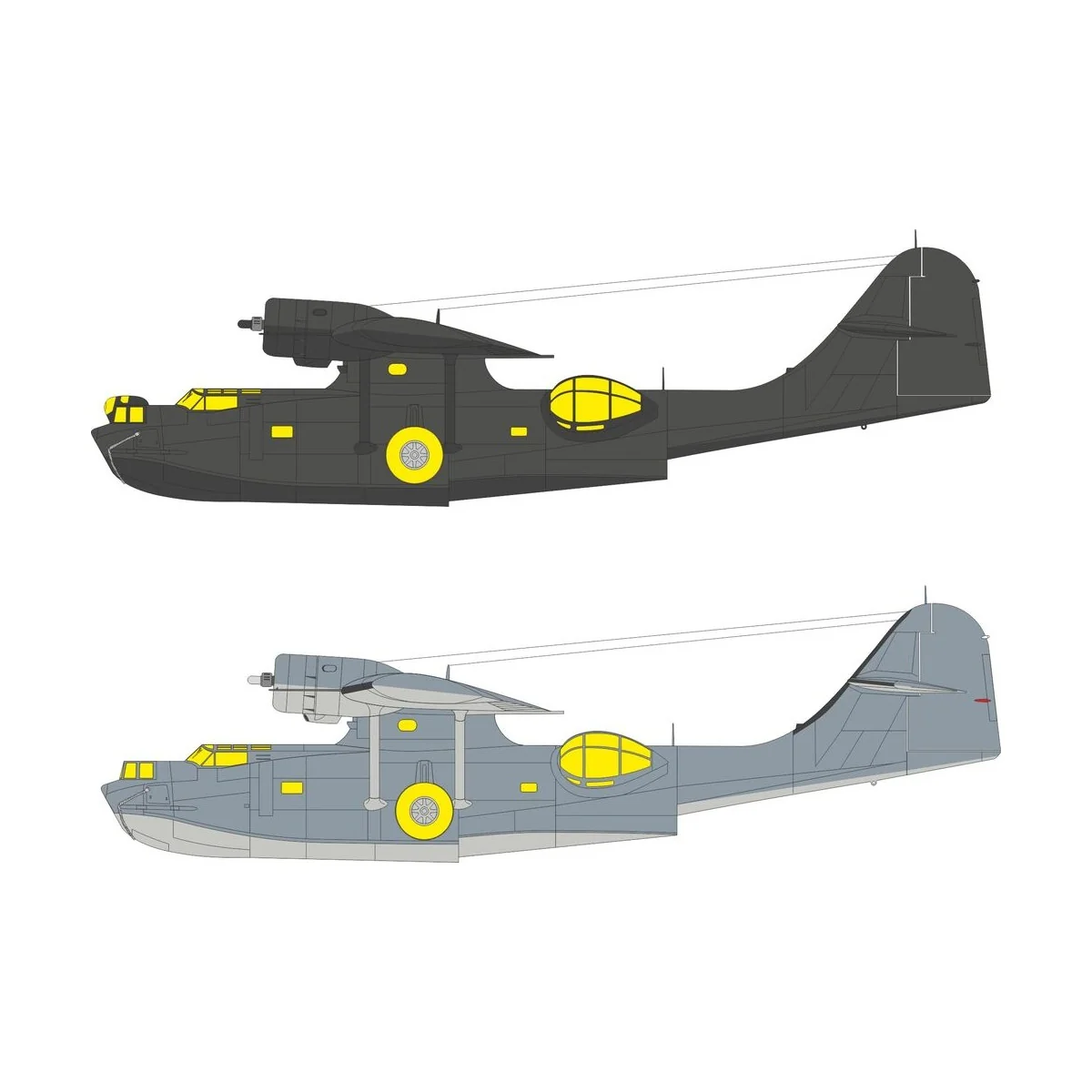 PBY-5A Tface for Eduard / Revell, 1/48 - Eduard Accessories EX1182 PBY-5A Tface for Eduard / Revell, 1/48 - Eduard Accessories EX1182