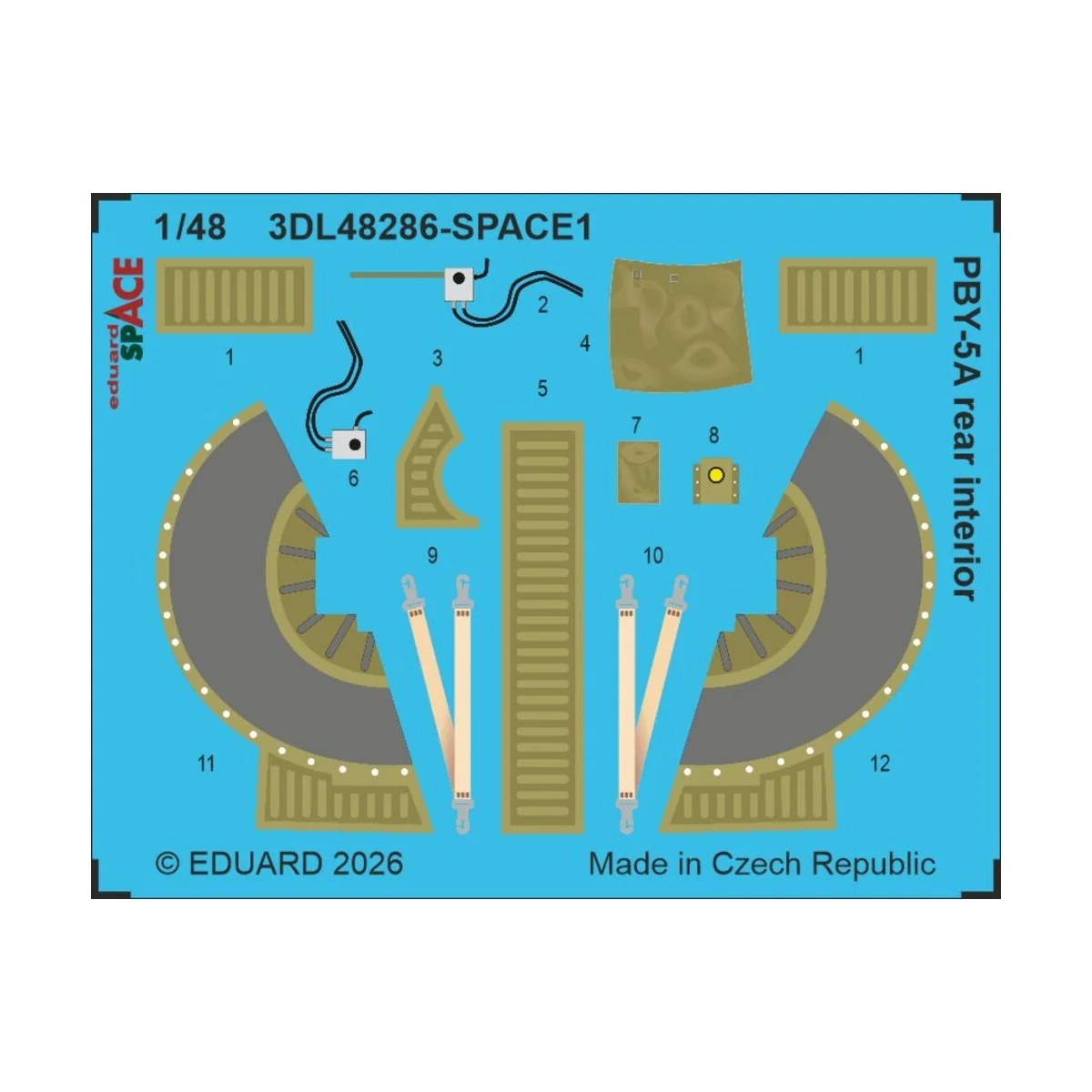 PBY-5A rear interior SPACE for Eduard / Revell, 1/48 - Eduard Acces... PBY-5A rear interior SPACE for Eduard / Revell, 1/48 - Eduard Acces...