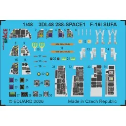 F-16I SUFA SPACE for Kinetic, 1/48 - Eduard Accessories 3DL48288
