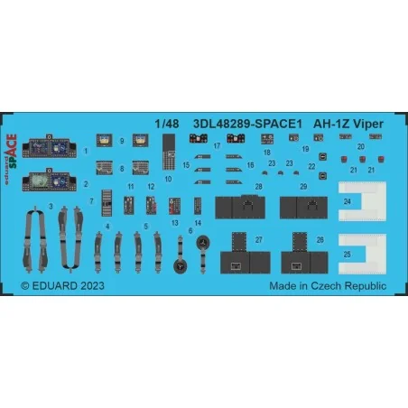 AH-1Z Viper SPACE for Hobby 2000, 1/48 - Eduard Accessories 3DL48289