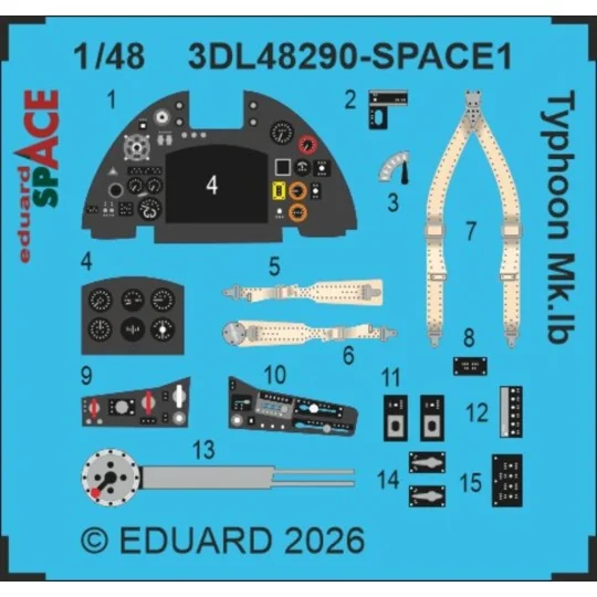 Typhoon Mk.Ib SPACE for Hasegawa / Hobby 2000, 1/48 - Eduard Access... Typhoon Mk.Ib SPACE for Hasegawa / Hobby 2000, 1/48 - Eduard Access...