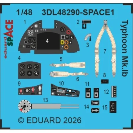 Typhoon Mk.Ib SPACE for Hasegawa / Hobby 2000, 1/48 - Eduard Access...