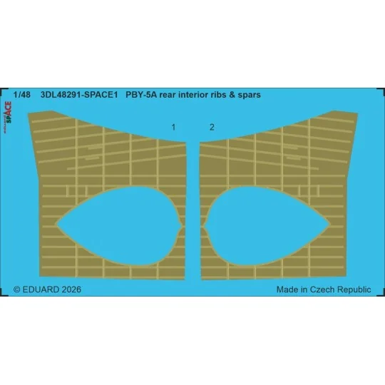 PBY-5A rear interior ribs & spars SPACE for ICM, 1/48 - Eduard Acce... PBY-5A rear interior ribs & spars SPACE for ICM, 1/48 - Eduard Acce...