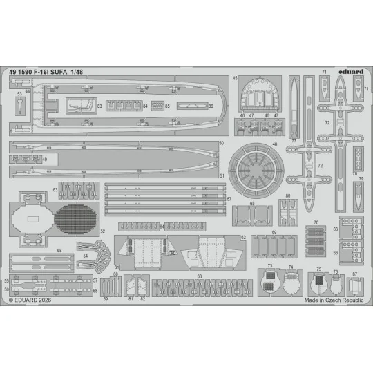 F-16I SUFA (Kinetic Gold edition kit) for Kinetic, 1/48 - Eduard Ac... F-16I SUFA (Kinetic Gold edition kit) for Kinetic, 1/48 - Eduard Ac...