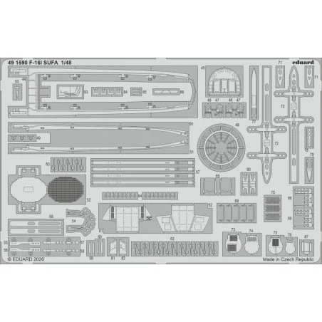 F-16I SUFA (Kinetic Gold edition kit) for Kinetic, 1/48 - Eduard Ac...