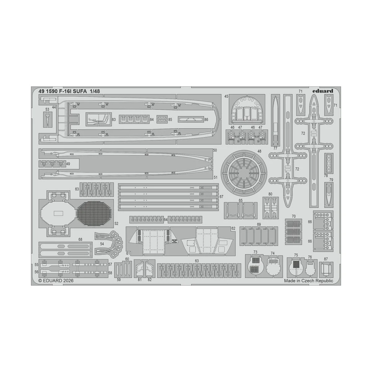 F-16I SUFA (Kinetic Gold edition kit) for Kinetic, 1/48 - Eduard Ac... F-16I SUFA (Kinetic Gold edition kit) for Kinetic, 1/48 - Eduard Ac...